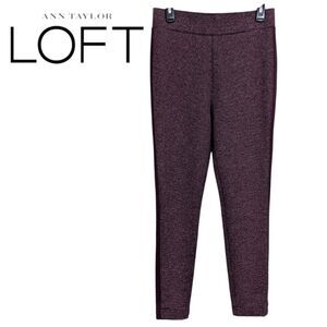 Lou & Grey for LOFT Burgundy Ponte Knit Riding Pants - Size Medium Womens M